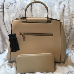 La Terre Fashion Satchel w/ matching wallet NWT